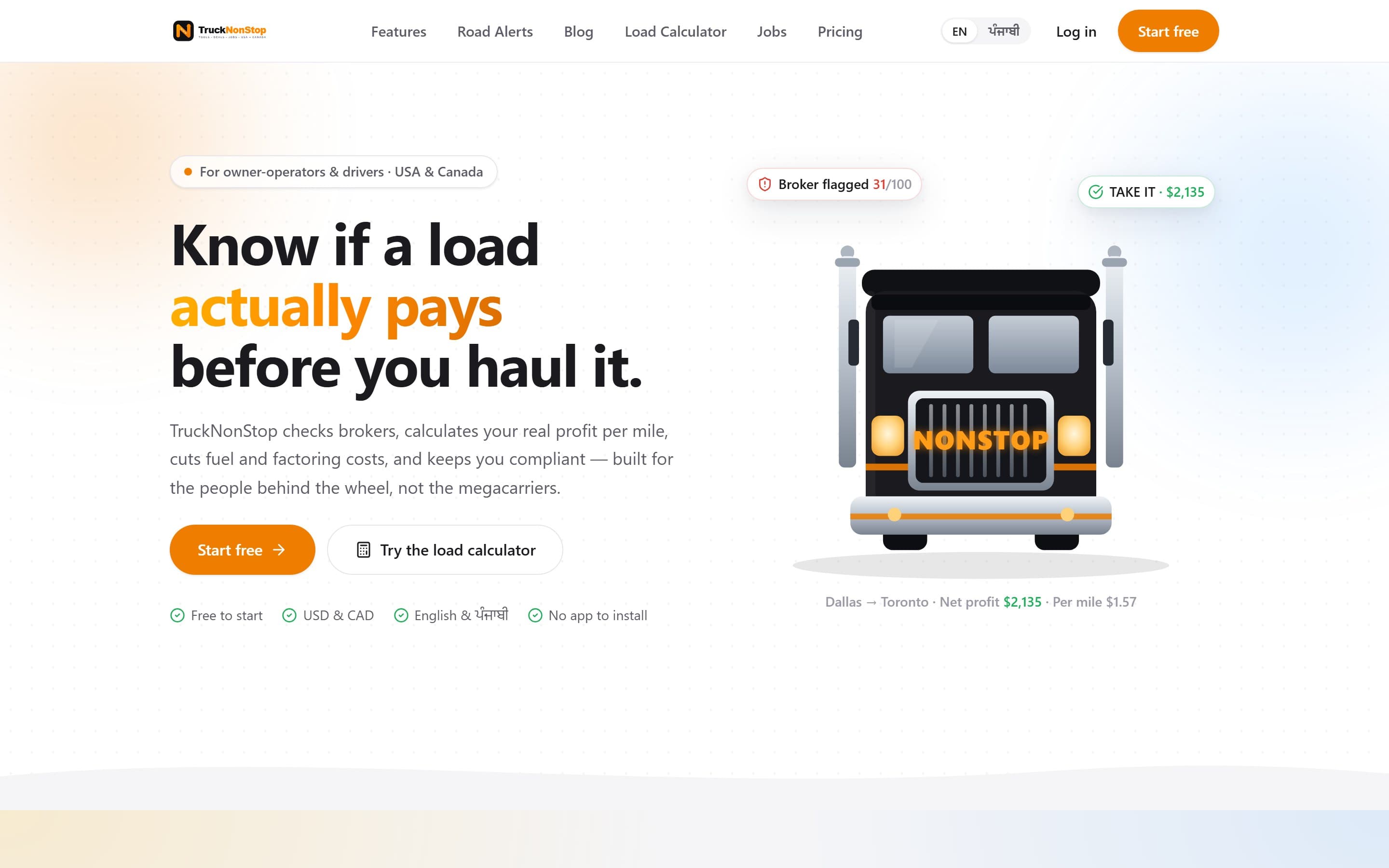 TruckNonStop — trucking operations platform we built